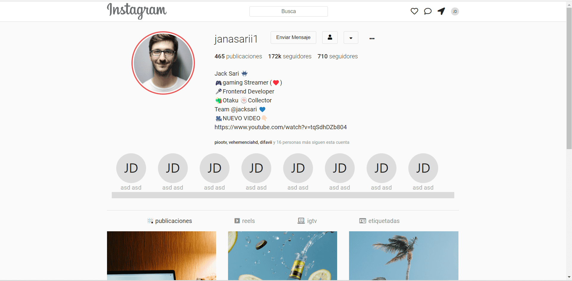 Clone Instagram Template